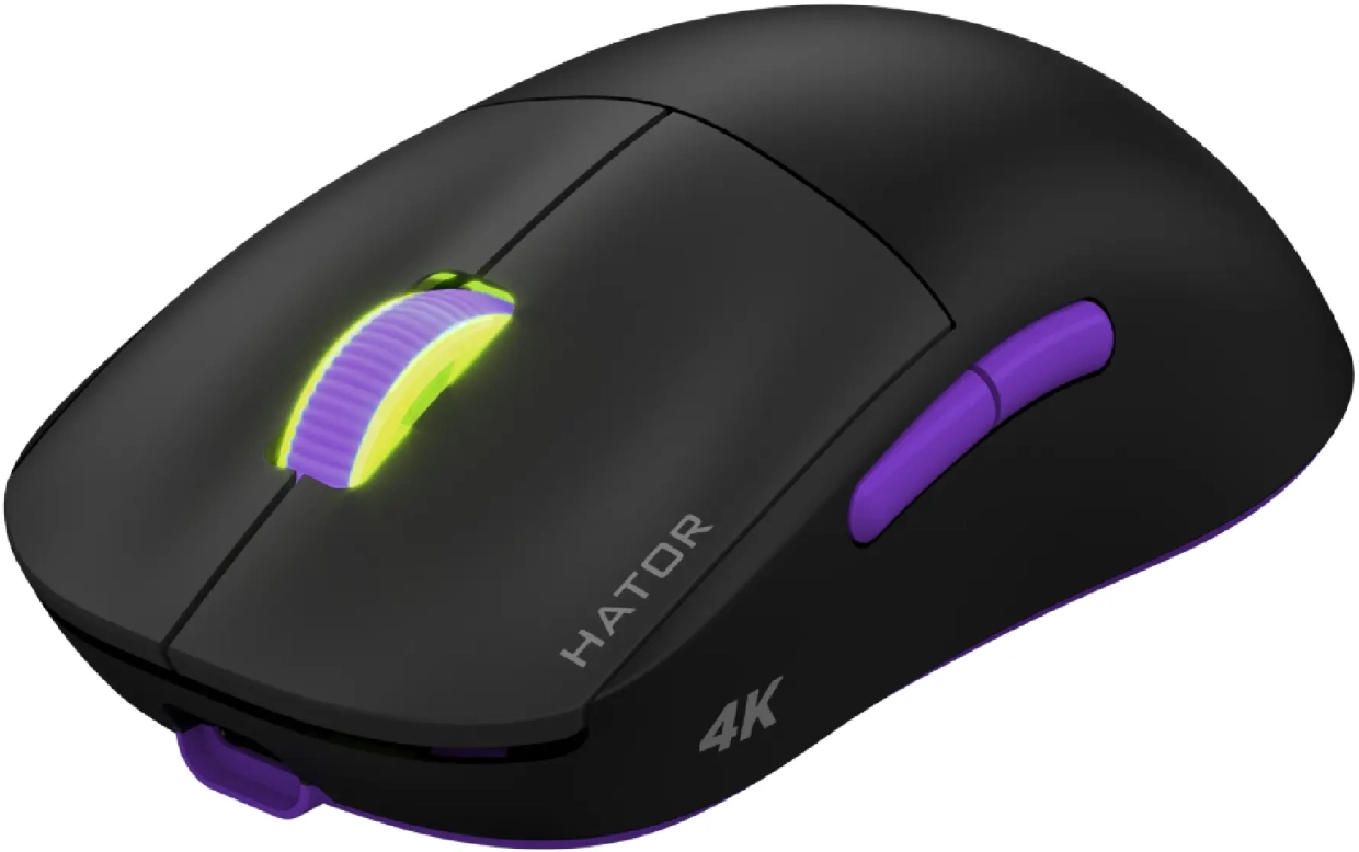 Игровая мышь Hator Quasar 2 Ultra 4K Wireless Black/Lilac (HTM570BL) фото2