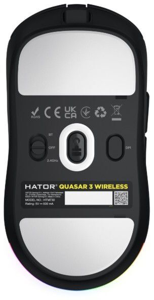 Ігрова миша Hator Quasar 3 Wireless Black (HTM730) фото7