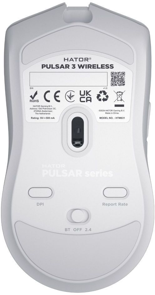 Игровая мышь Hator Pulsar 3 Wireless White (HTM631) фото5