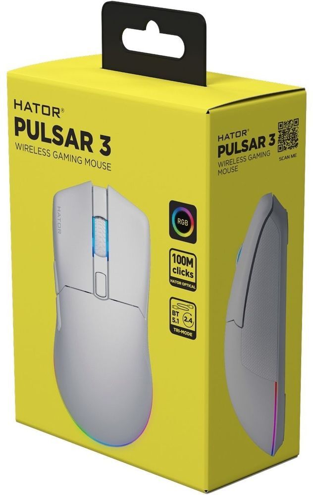 Игровая мышь Hator Pulsar 3 Wireless White (HTM631) фото6