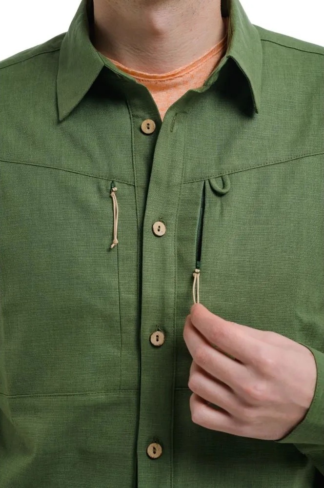 Сорочка чоловіча Turbat Amazonka Hemp 3XL зелена фото3