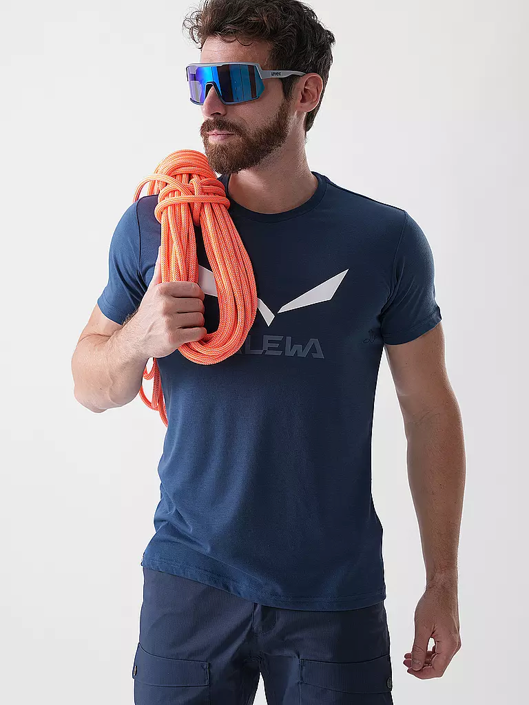Футболка мужская Salewa Solidlogo Dri-Release 27018-4530 S оранжевая фото4