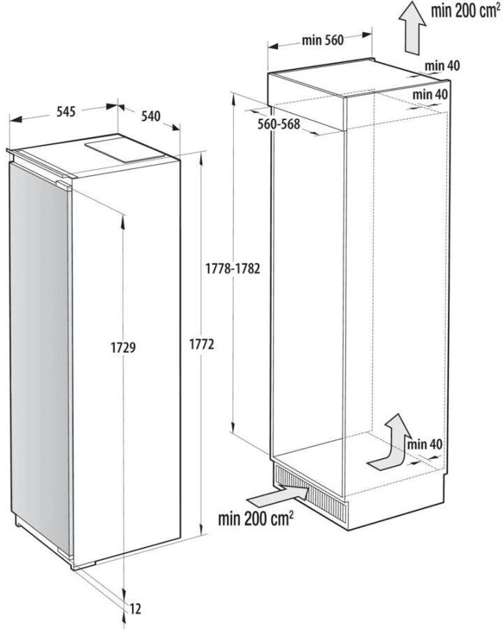 Вбудована морозильна камера Gorenje FNCI517E62WF фото2
