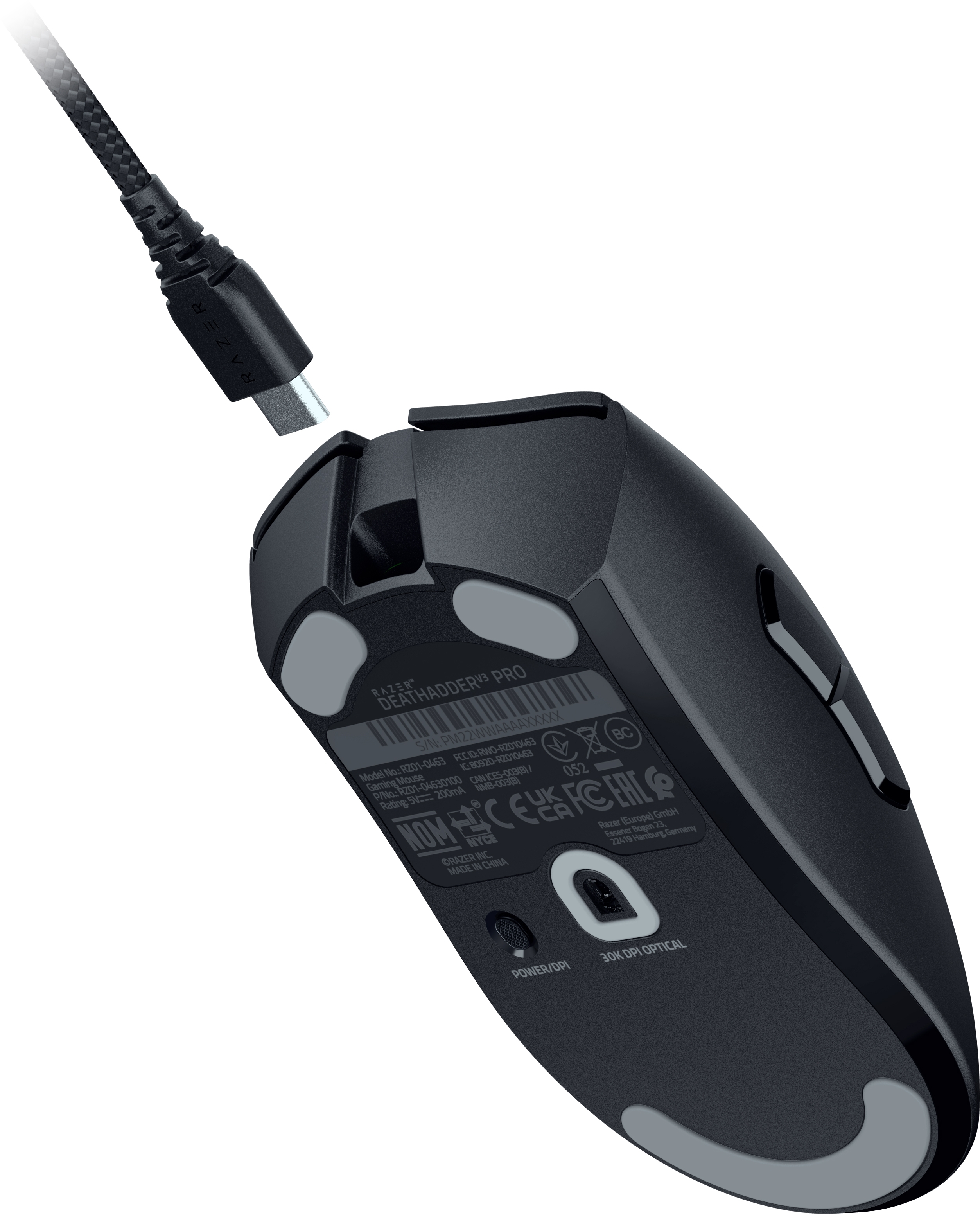 Игровая мышь Razer DeathAdder V3 PRO and HyperPolling Wireless Dongle (RZ01-04630300-R3WL) фото4
