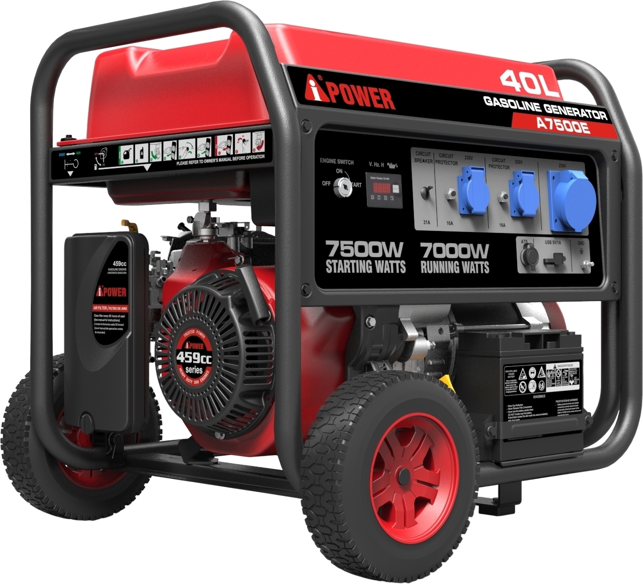 Генератор бензиновий A-IPOWER A7500E 7 кВт (A7500E) фото