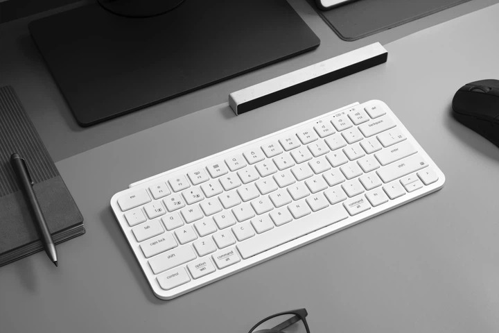 Клавиатура мембрана Keychron B1 Pro USB/WL/BT ivory white (B1P-K8) фото4