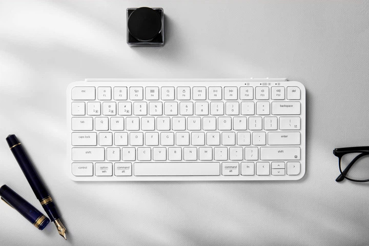 Клавиатура мембрана Keychron B1 Pro USB/WL/BT ivory white (B1P-K8) фото7