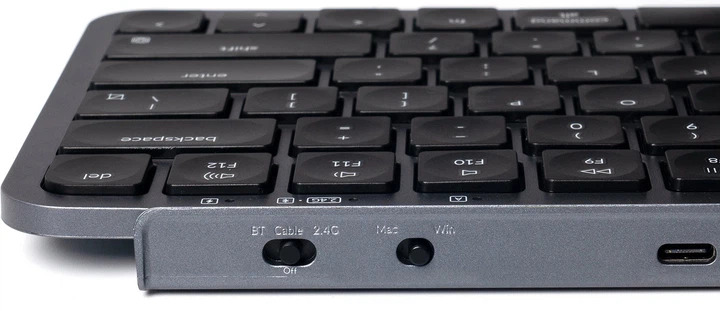 Клавиатура мембрана Keychron B1 Pro USB/WL/BT space gray (B1P-K1) фото5