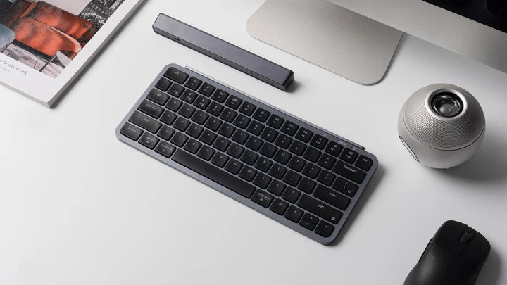 Клавиатура мембрана Keychron B1 Pro USB/WL/BT space gray (B1P-K1) фото7