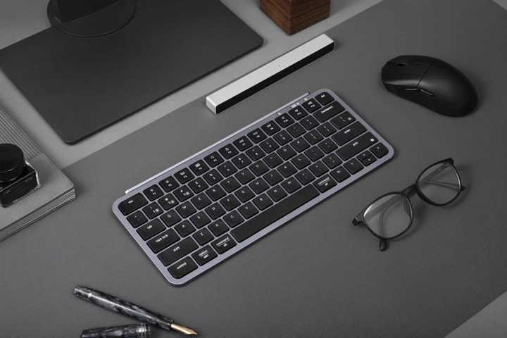 Клавиатура мембрана Keychron B1 Pro USB/WL/BT space gray (B1P-K1) фото9