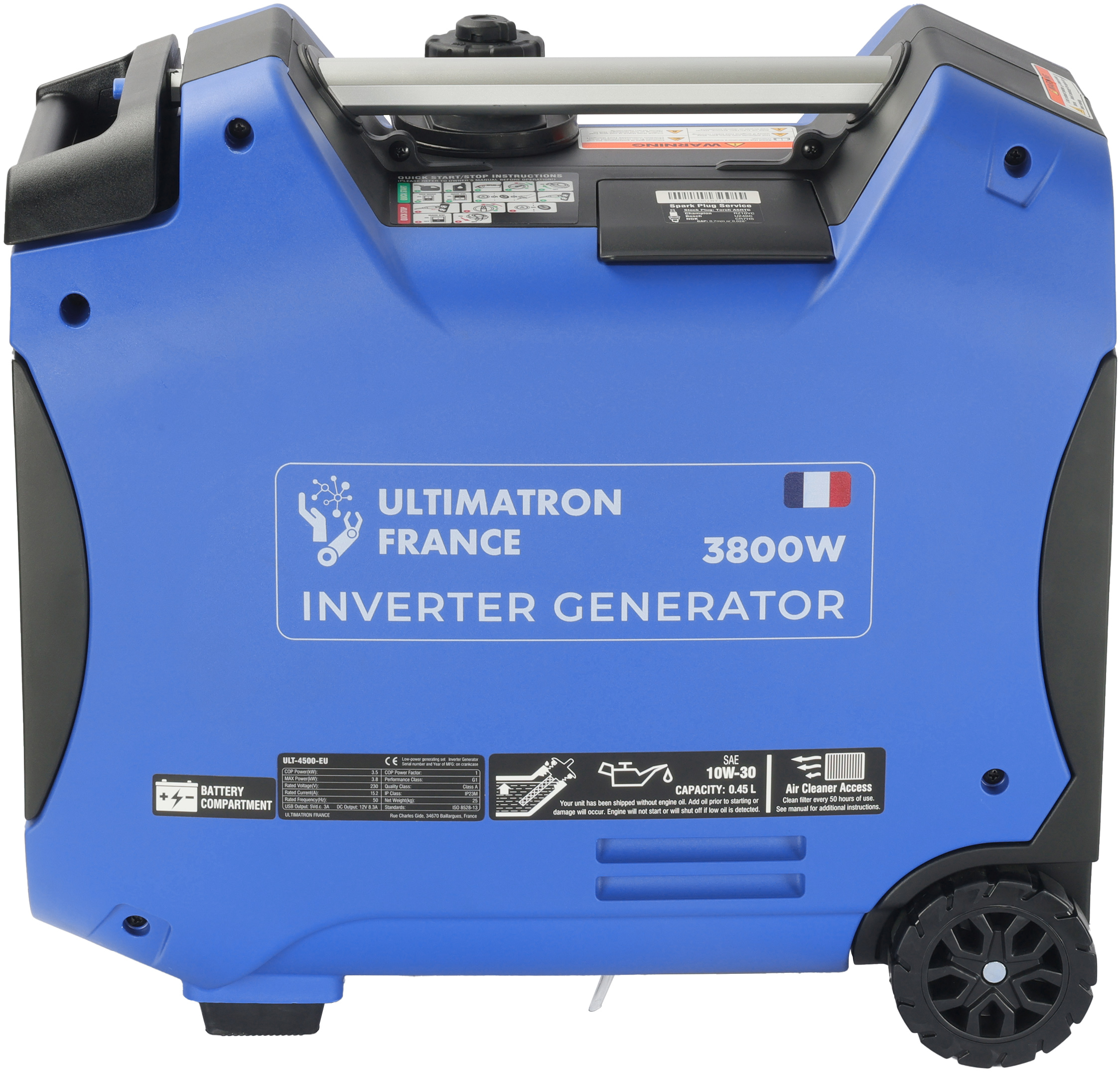 Инверторный генератор Ultimatron 3,5 кВт (ULT-3800-EU) фото13