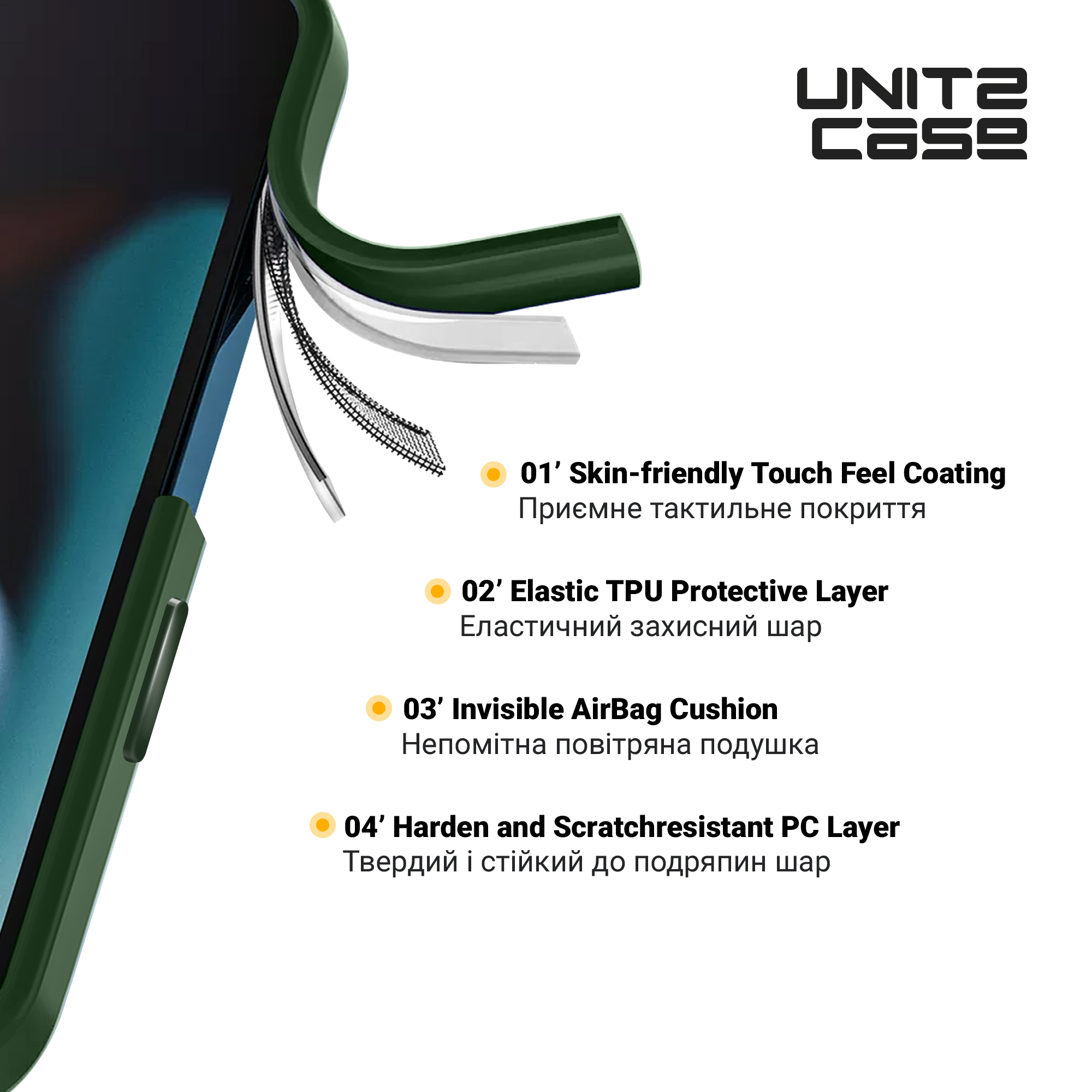 Чехол ArmorStandart UNIT2 для Google Pixel 9 Pro XL Green (ARM80907) фото3