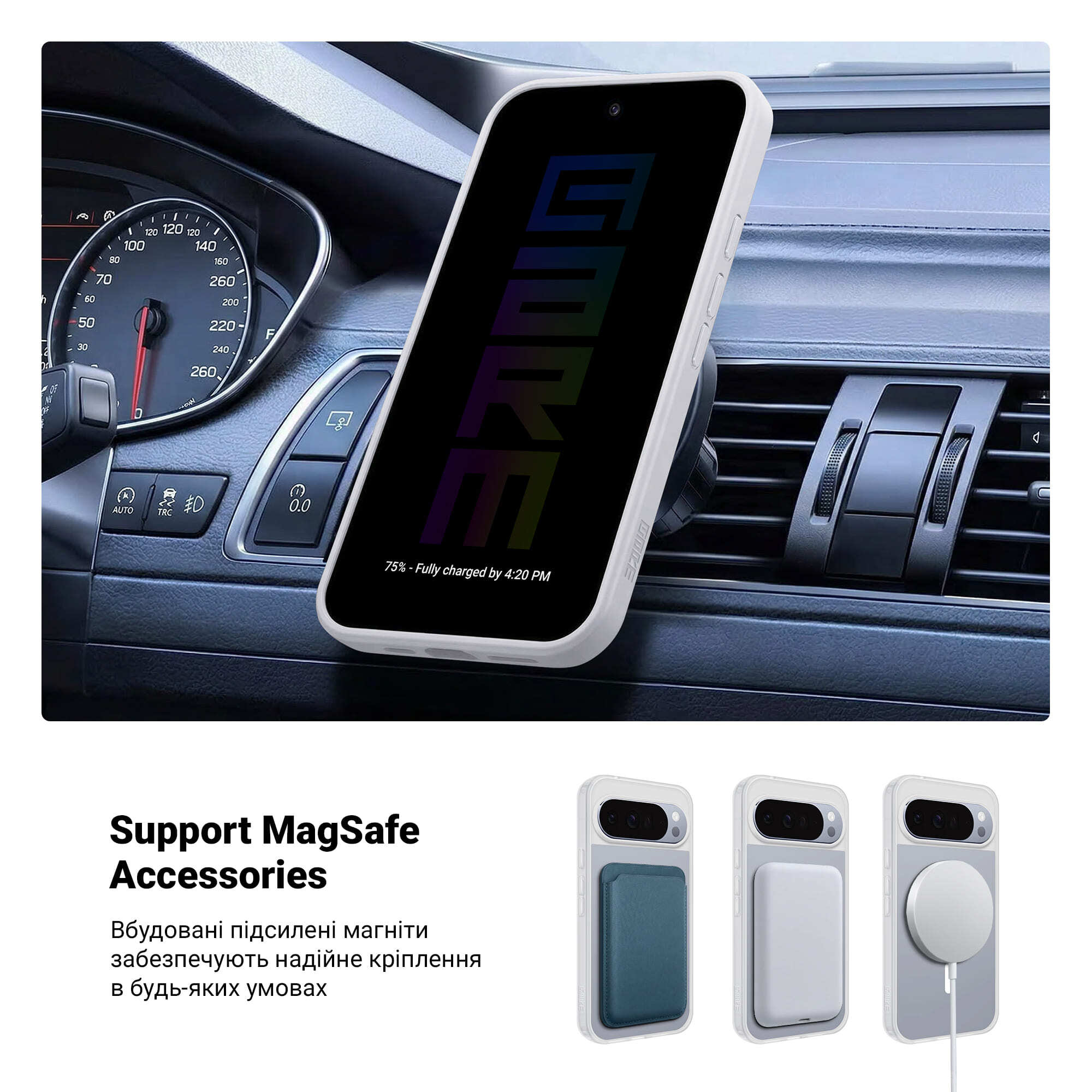 Чехол ArmorStandart Uniq MagCase для Google Pixel 10 Pro XL Clear (ARM80915) фото4