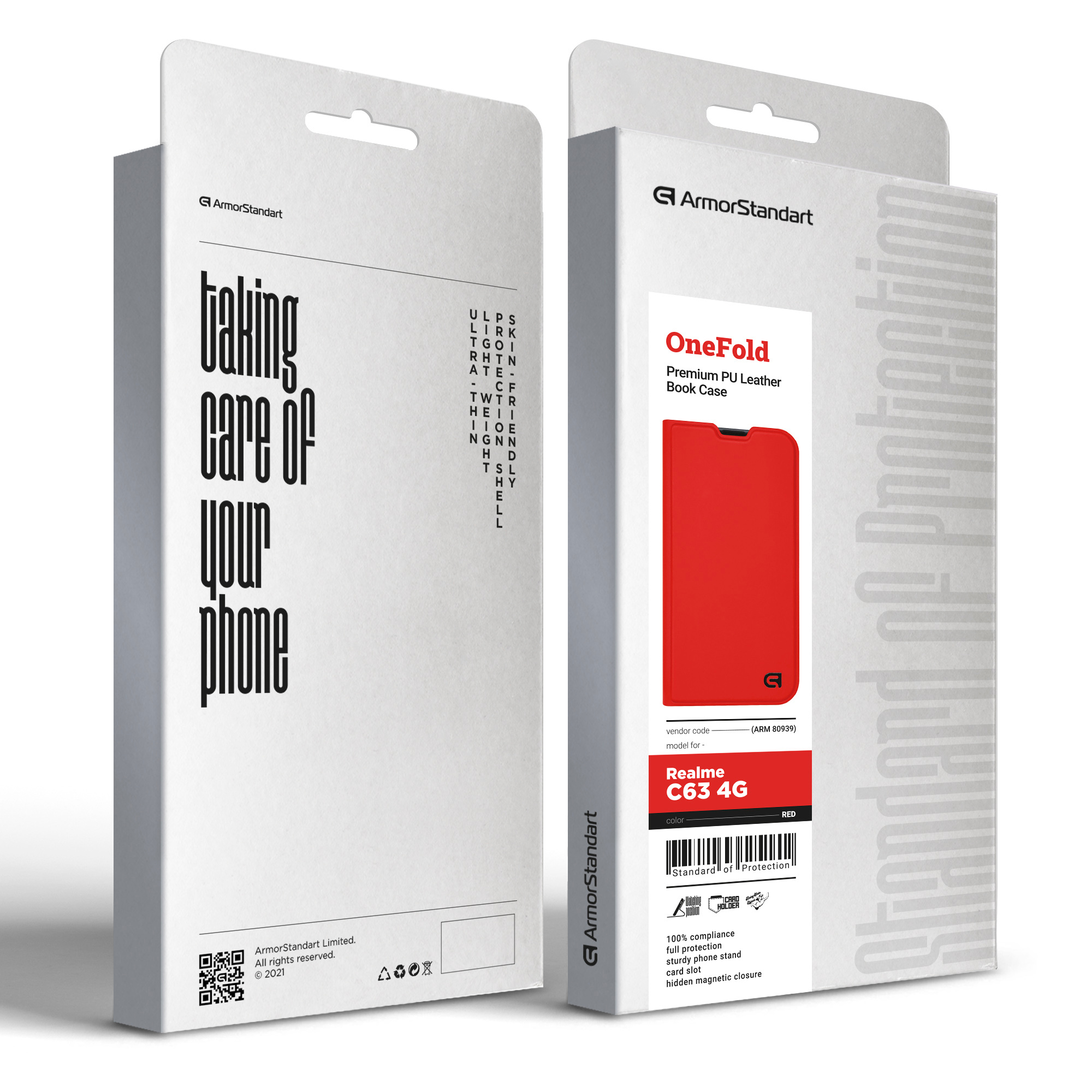 Чохол-книжка ArmorStandart OneFold Case для Realme C63 4G Red (ARM80939) фото