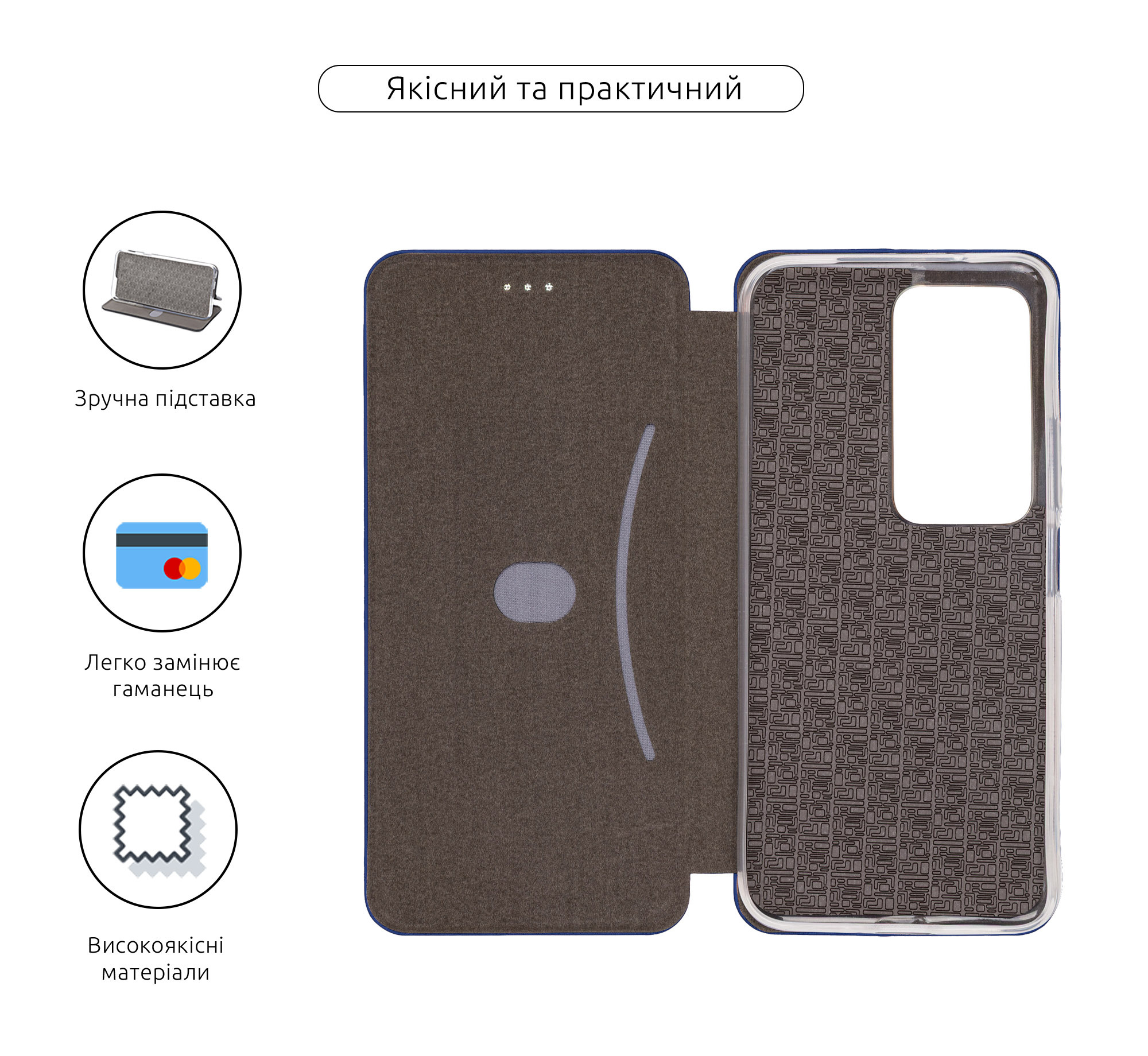 Чехол-книжка ArmorStandart G-Case для Xiaomi Redmi 15 4G Dark Blue (ARM87089) фото