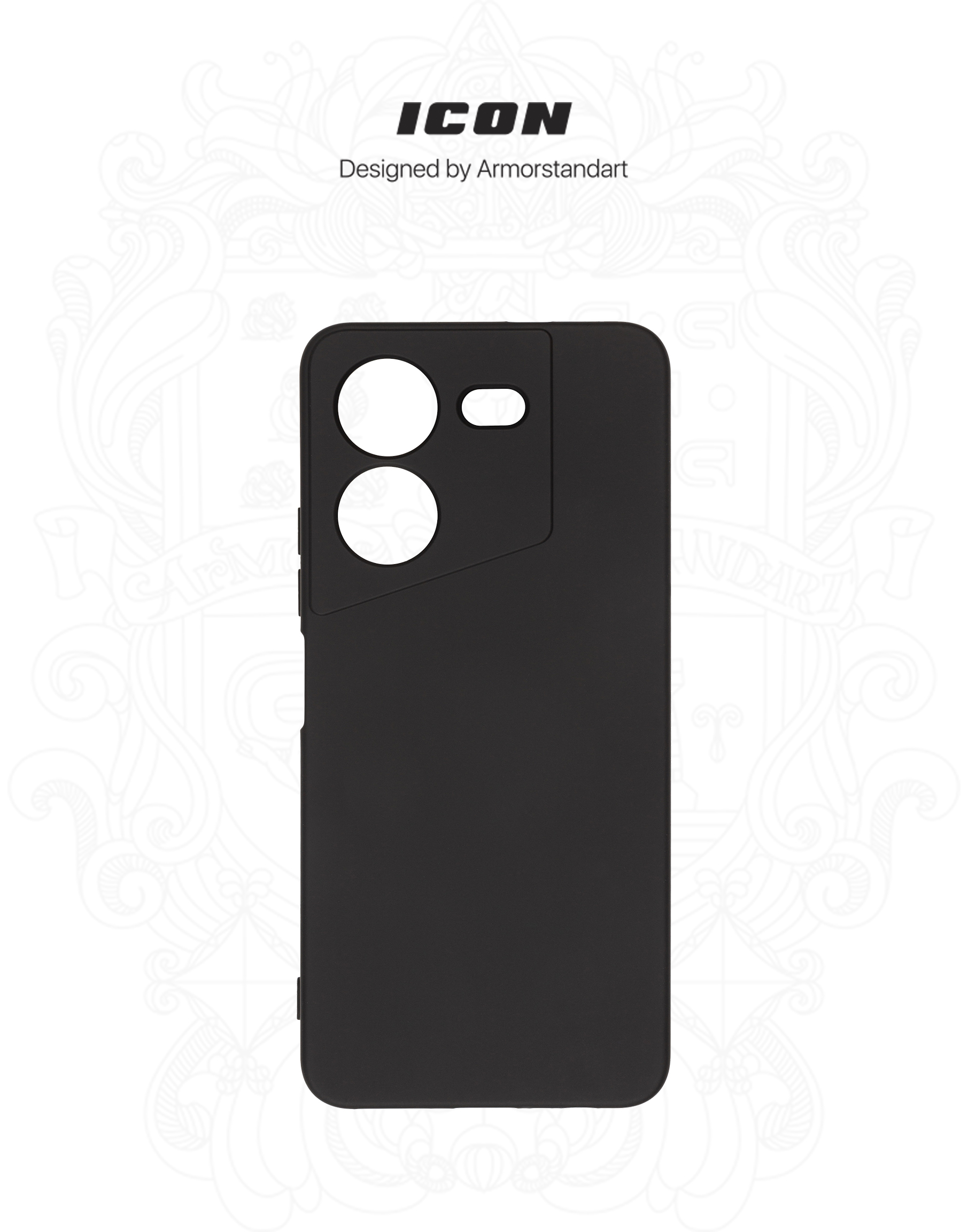Чехол ArmorStandart ICON для Tecno Pova 5 4G Camera cover Black (ARM68920) фото3