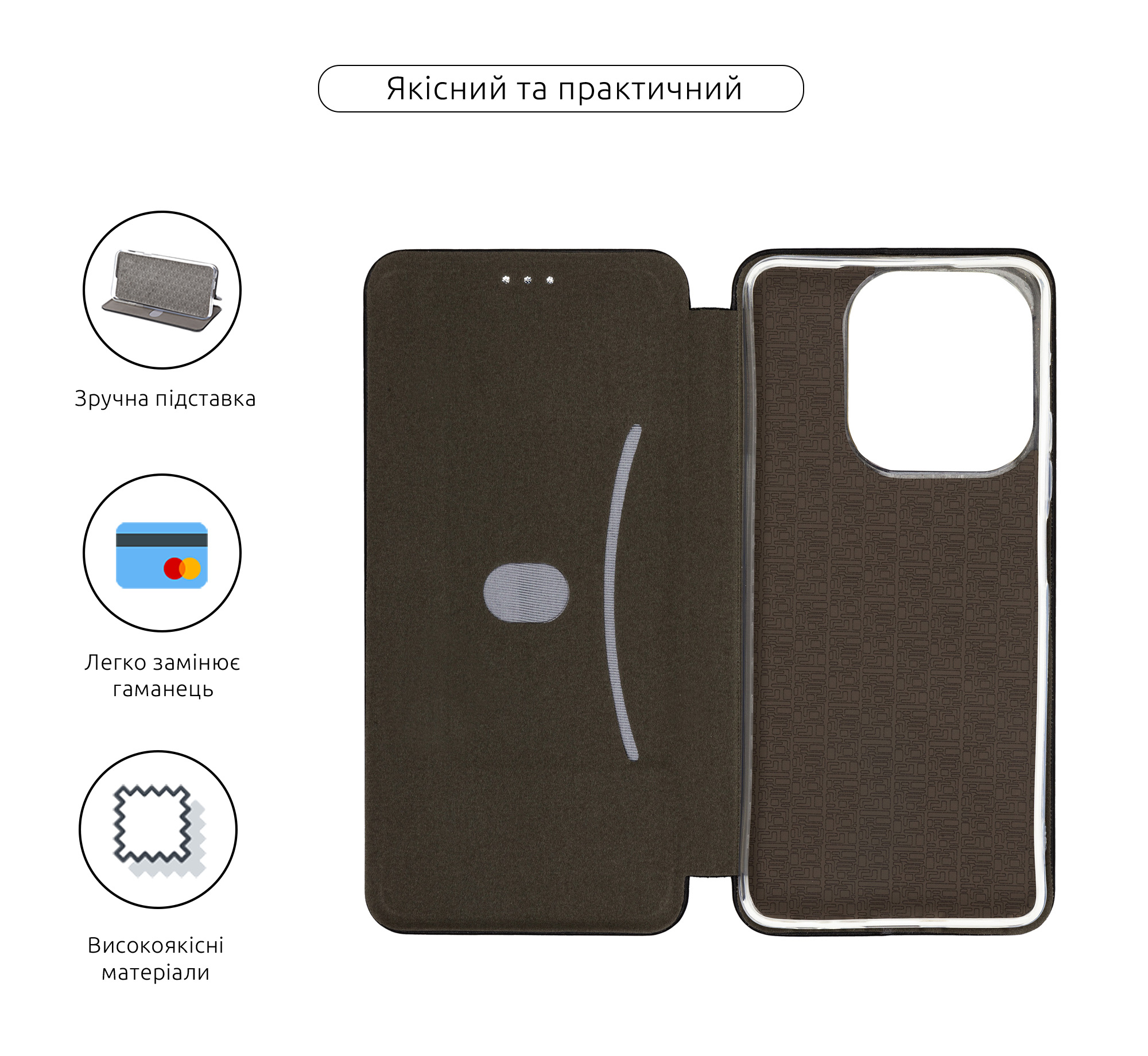 Чехол-книжка ArmorStandart G-Case для Tecno Spark 10 Pro (KI7) Black (ARM68954) фото