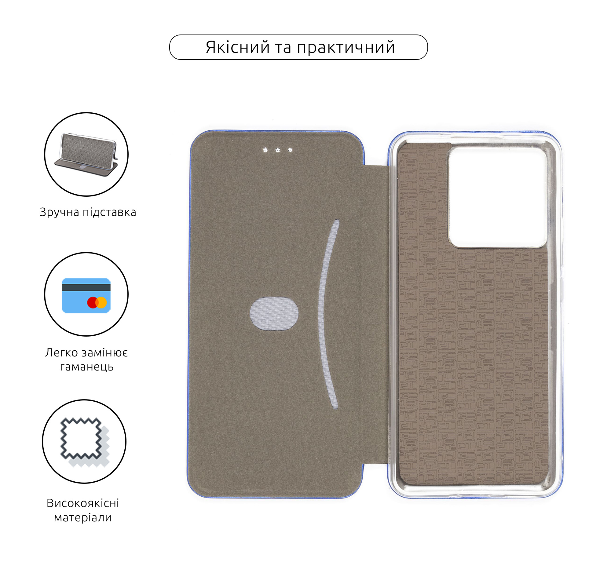 Чехол-книжка ArmorStandart G-Case для Xiaomi 13T 5G / 13T Pro 5G Blue (ARM69677) фото