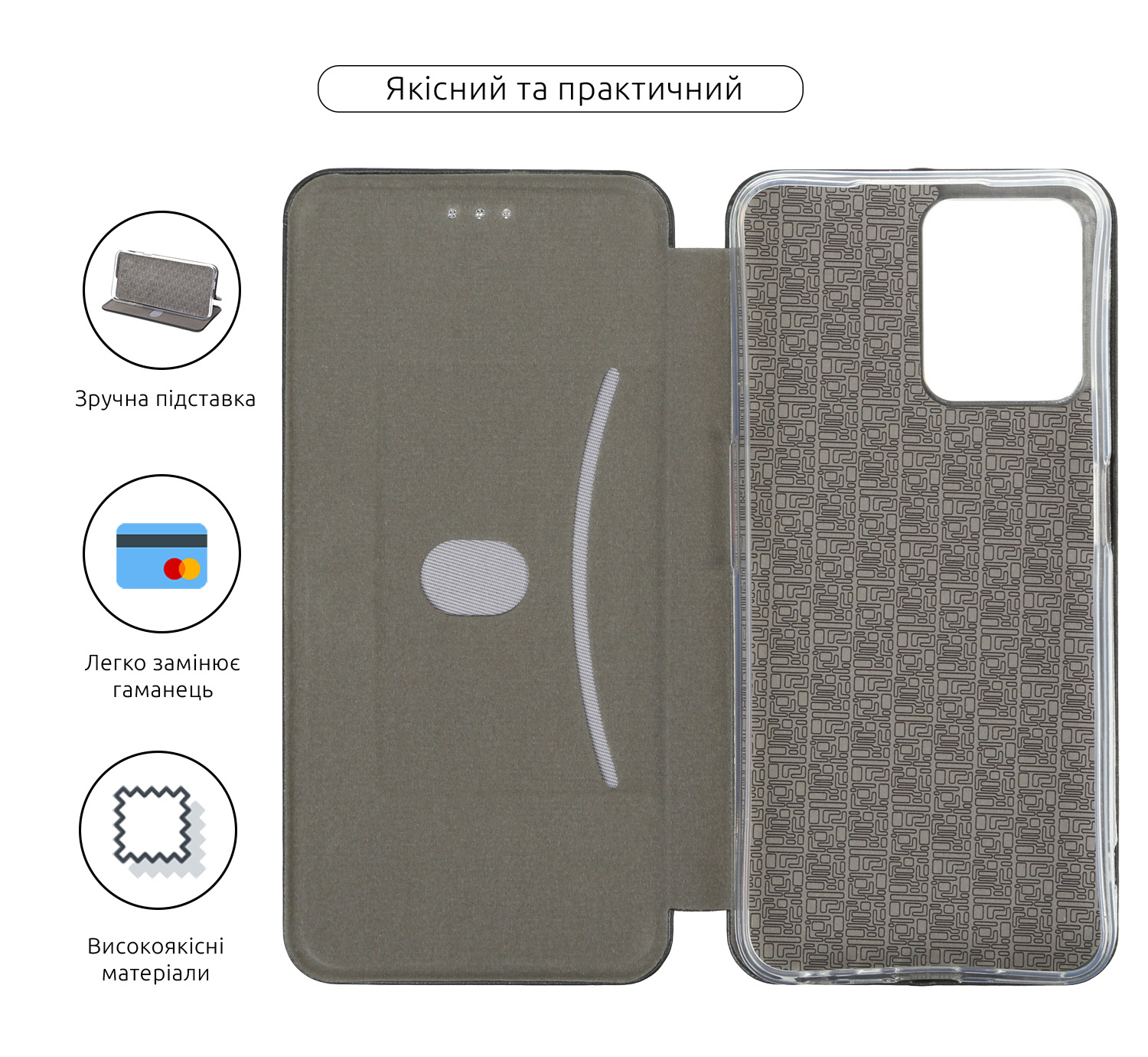 Чехол-книжка ArmorStandart G-Case для Realme C35 Black (ARM61506) фото3