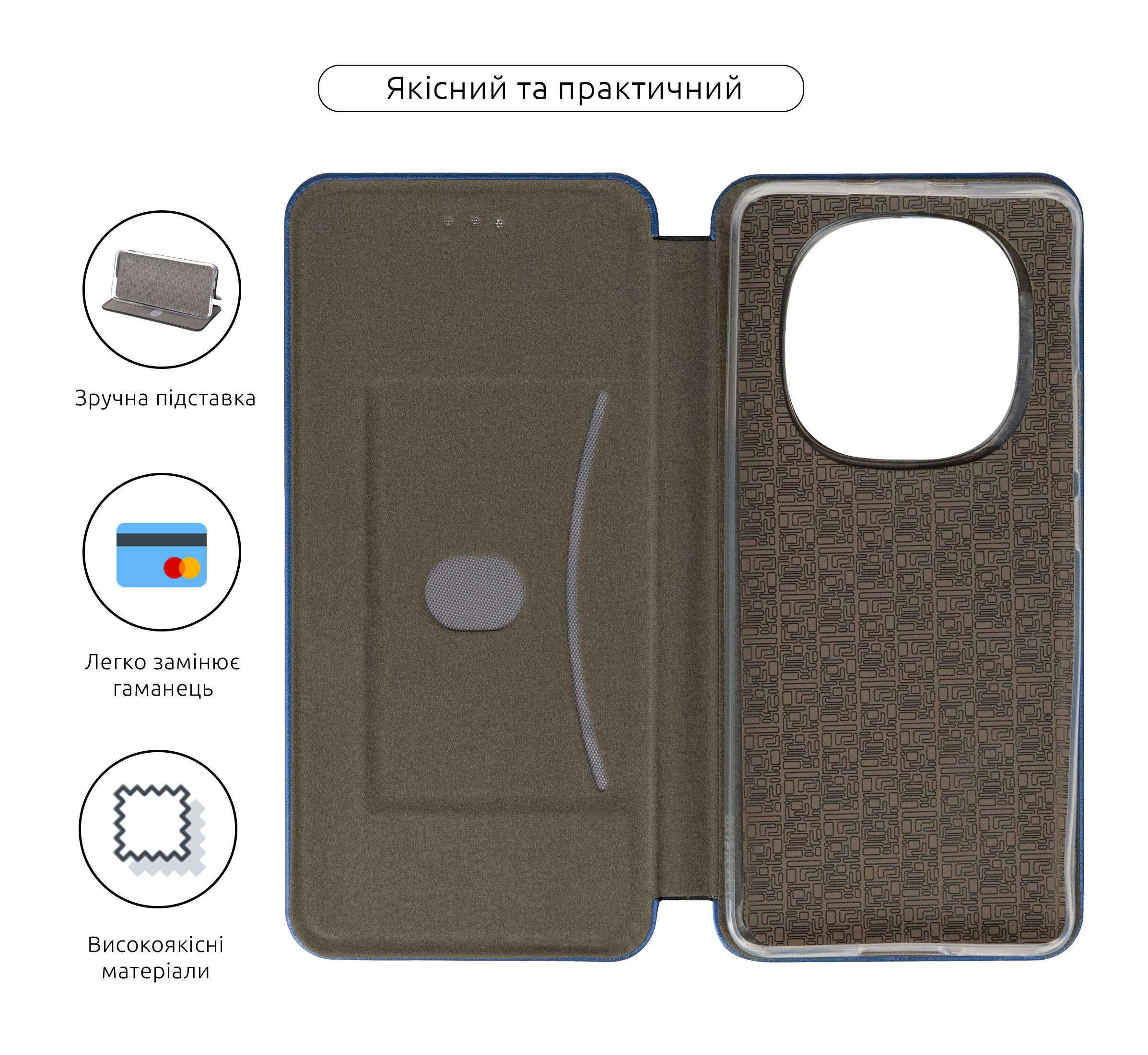 Чехол-книжка ArmorStandart G-Case для Xiaomi Redmi Note 15 4G Blue (ARM91671) фото3