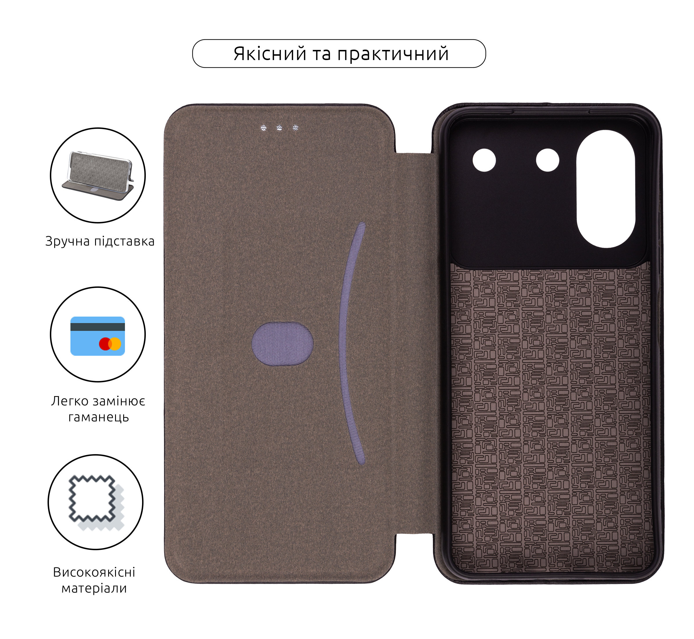 Чехол-книжка ArmorStandart G-Case для ZTE Blade A54 4G Black (ARM70731) фото3