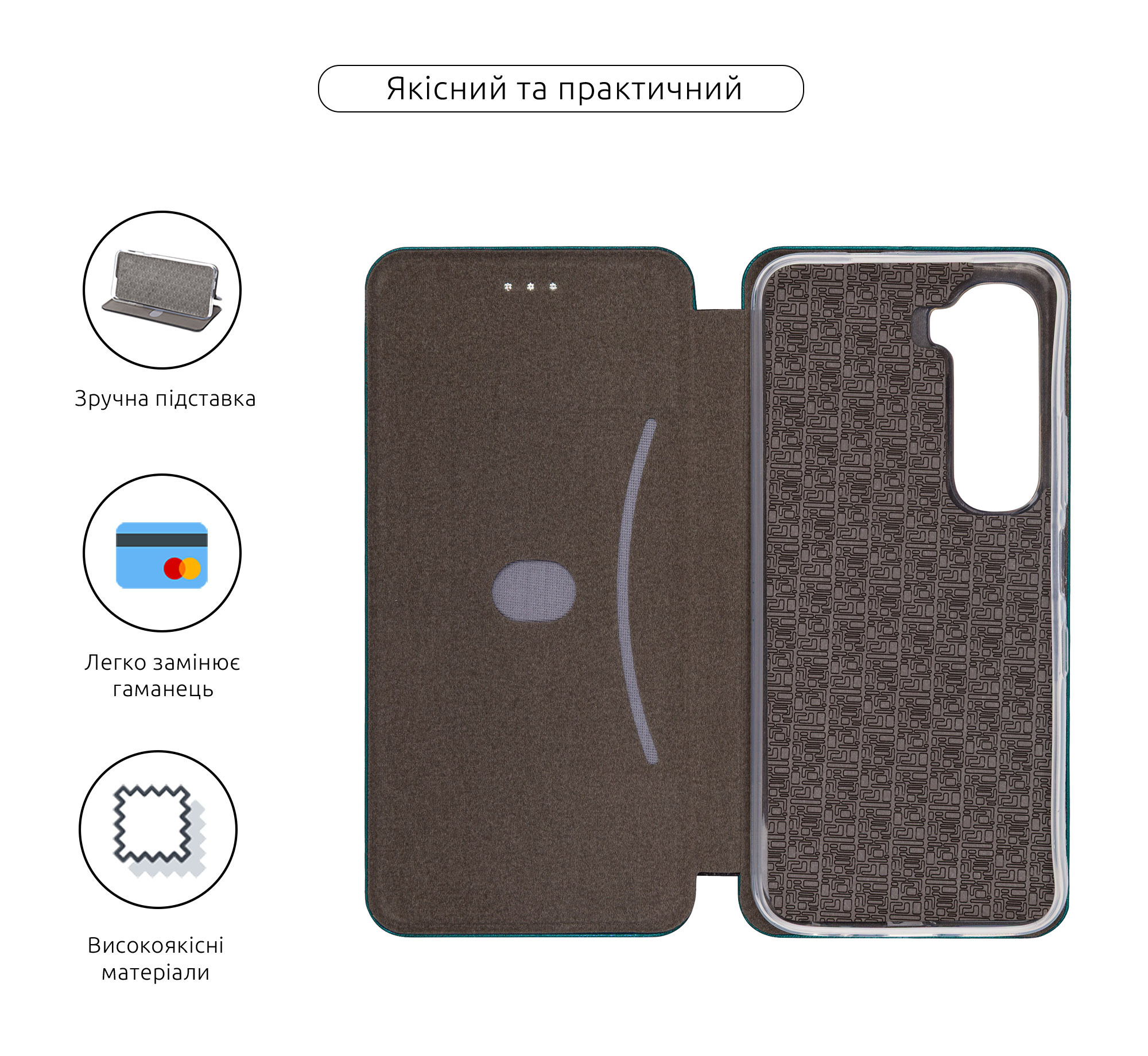 Чехол-книжка ArmorStandart G-Case для Infinix Hot 60 5G Dark Green (ARM88255) фото