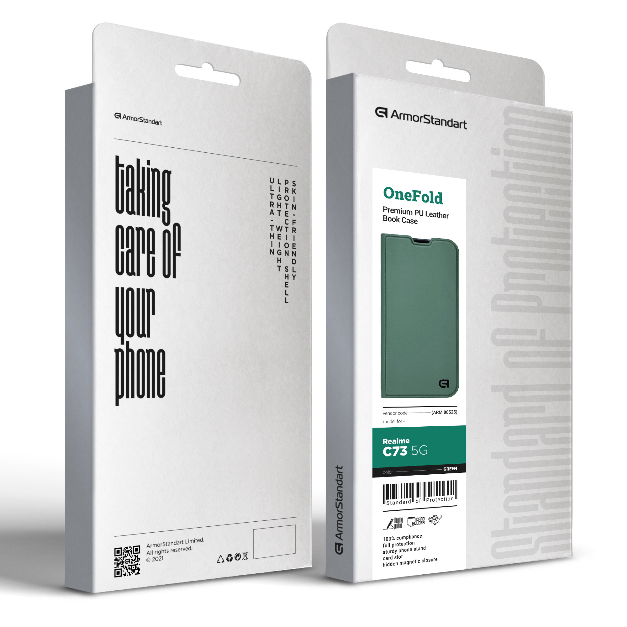 Чехол-книжка ArmorStandart OneFold Case для Realme C73 5G Green (ARM88525) фото6