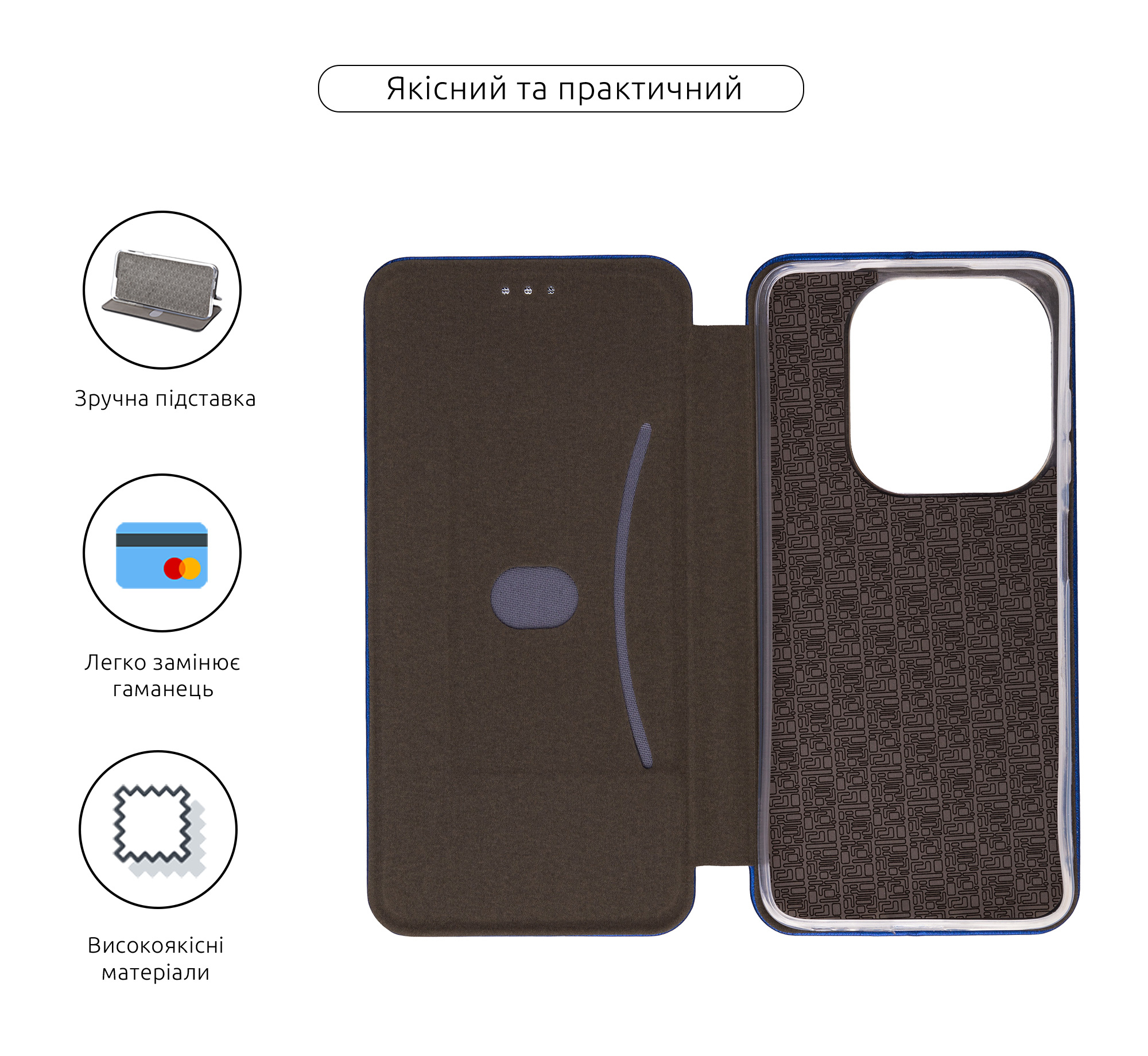 Чехол-книжка ArmorStandart G-Case для Tecno Spark 20 (KJ5n) / 20C (BG7n) Blue (ARM73578) фото