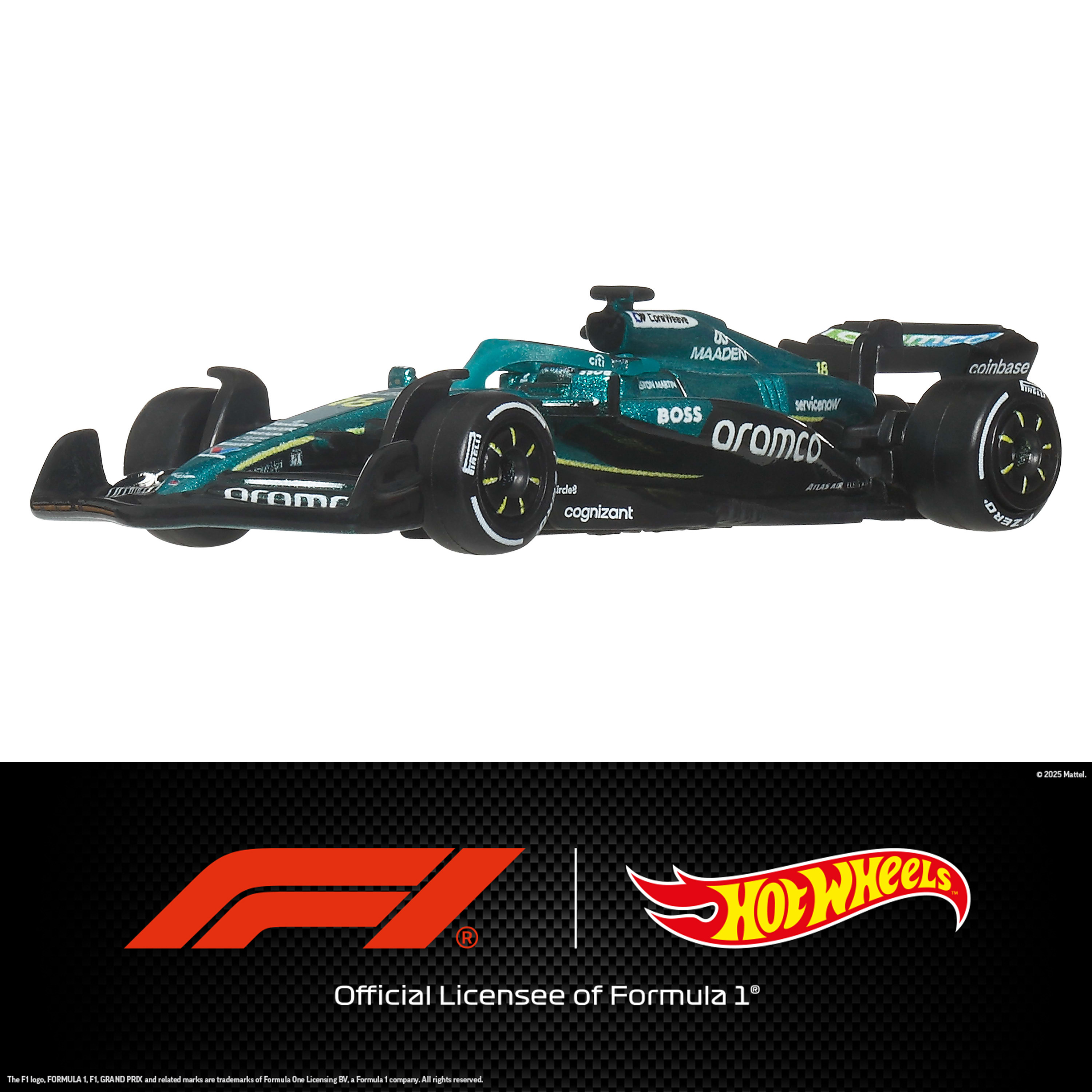 Коллекционный болид Aston Martin Lance Stroll #18 Formula 1 Hot Wheels (JKD87) фото7