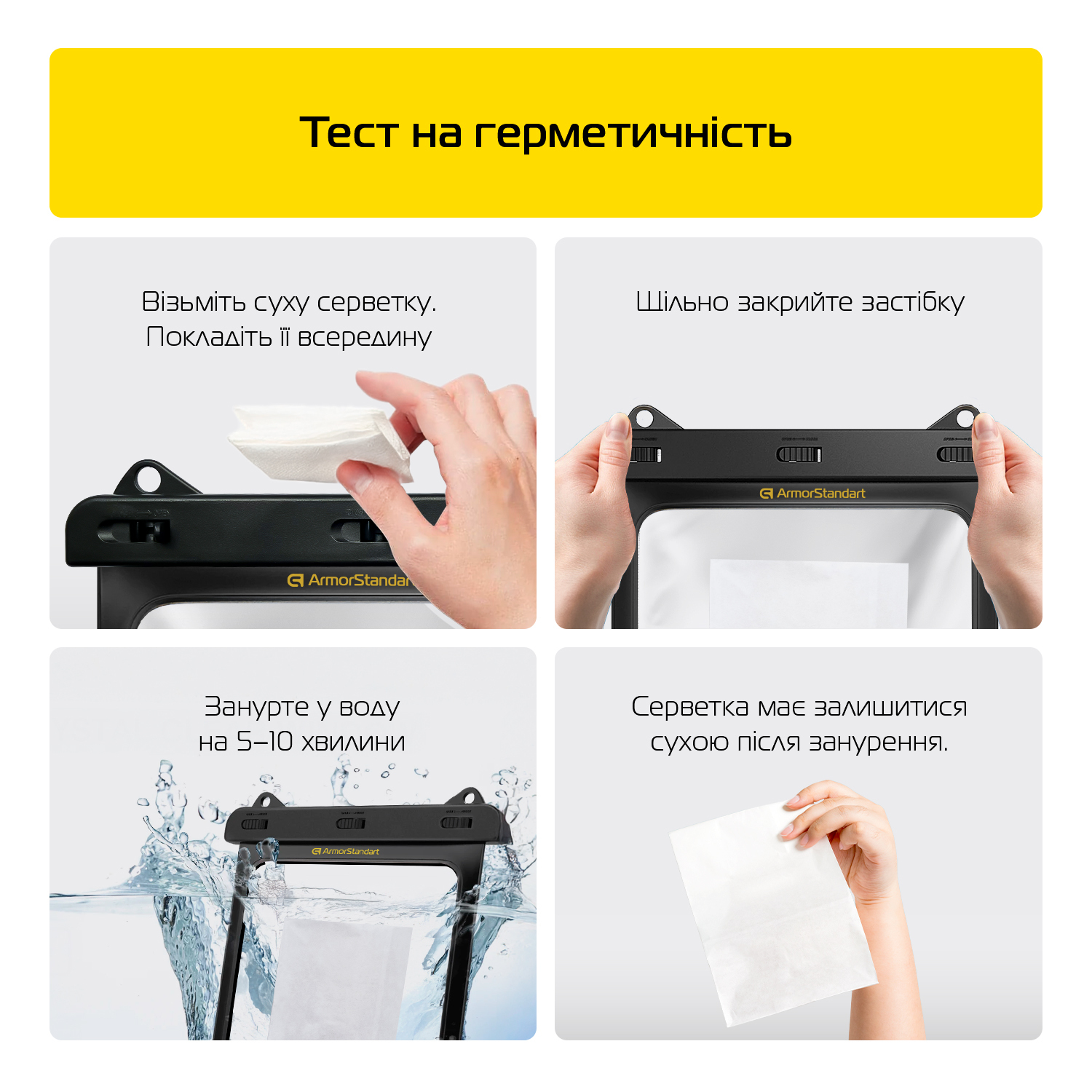 Водонепроникний чохол ArmorStandart Capsule Tab Black (ARM84420) фото