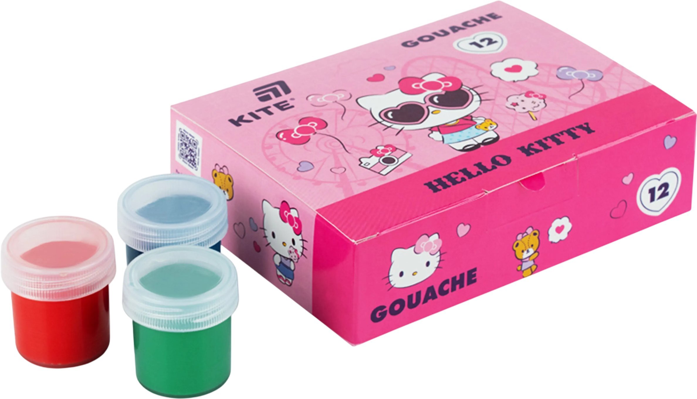 Гуашь, 12 цв., 20мл Kite Hello Kitty (HK26-063) фото3