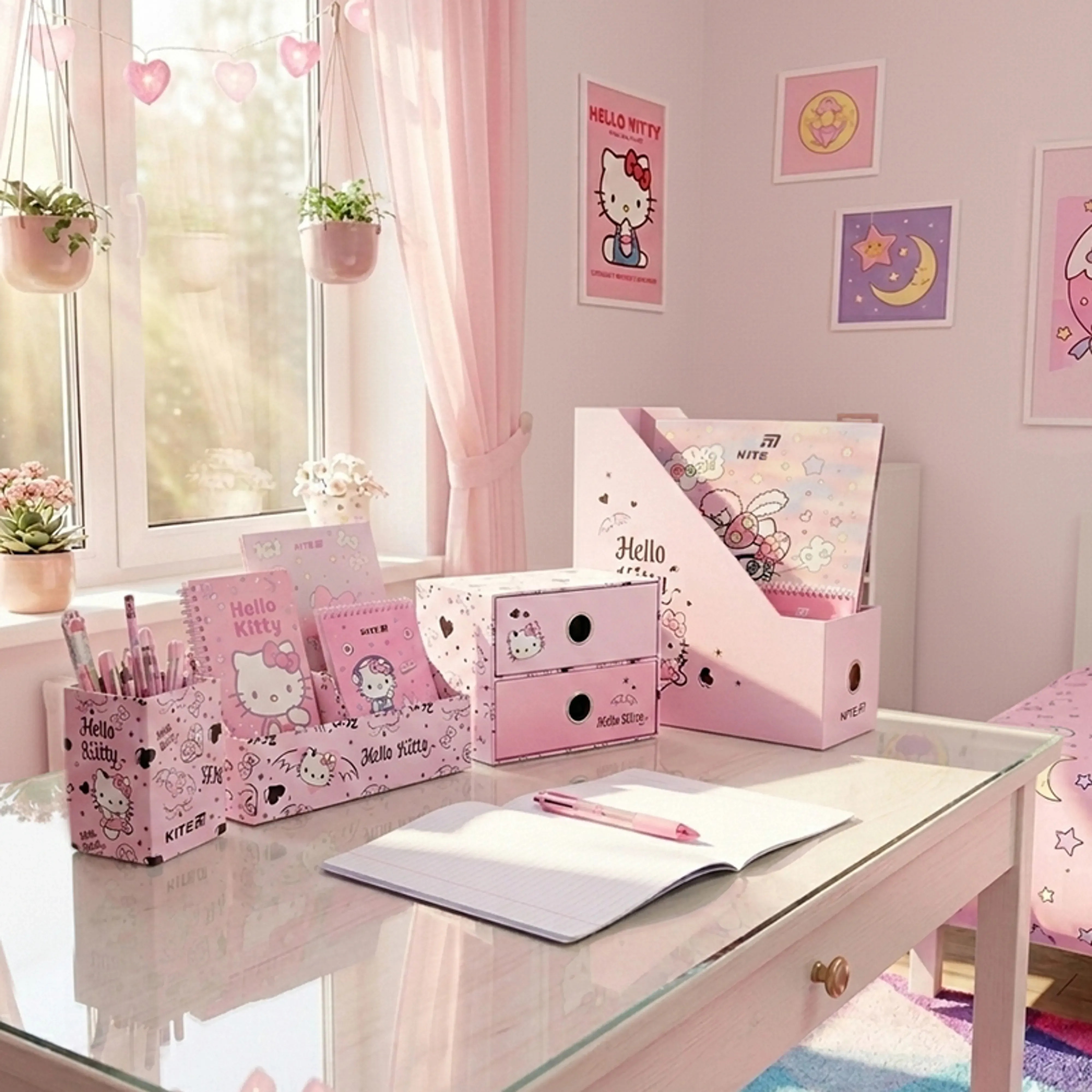 Органайзер настольный, 4 предмета, картон, Kite Hello Kitty (HK26-357-1) фото4