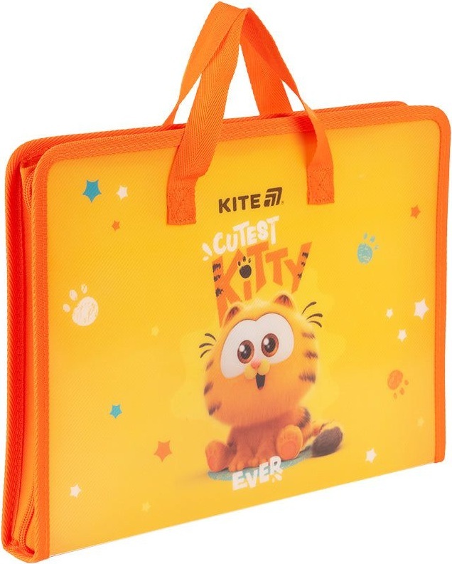 Папка-Портфель на блискавці Kite, 1 відділ., A4, Kite Garfield (GF25-202) фото2