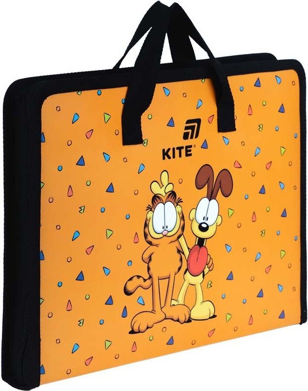 Папка-Портфель на блискавці Kite, 1 відділ., A4, Kite Garfield (GF26-202) фото