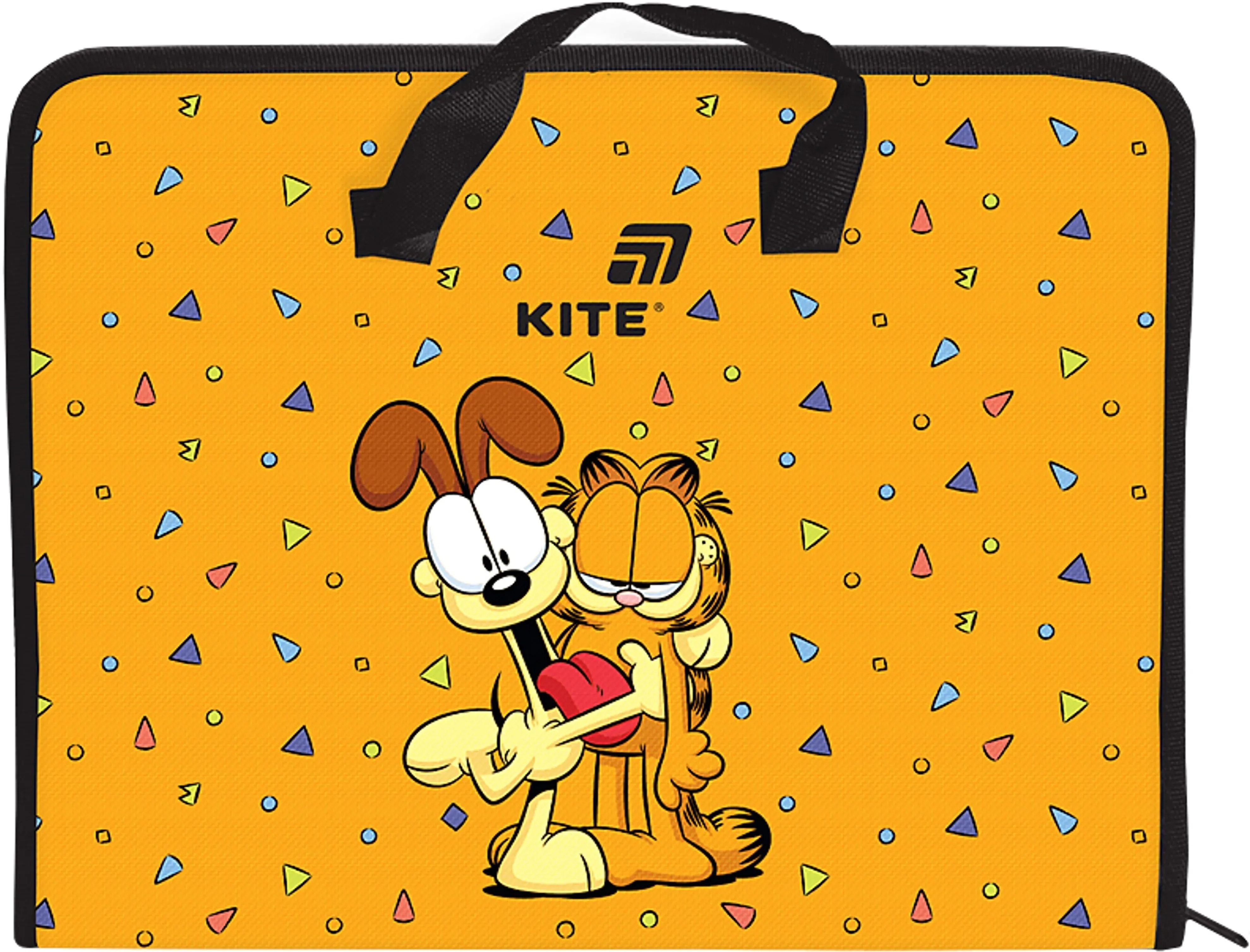 Папка-Портфель на блискавці Kite, 1 відділ., A4, Kite Garfield (GF26-202) фото