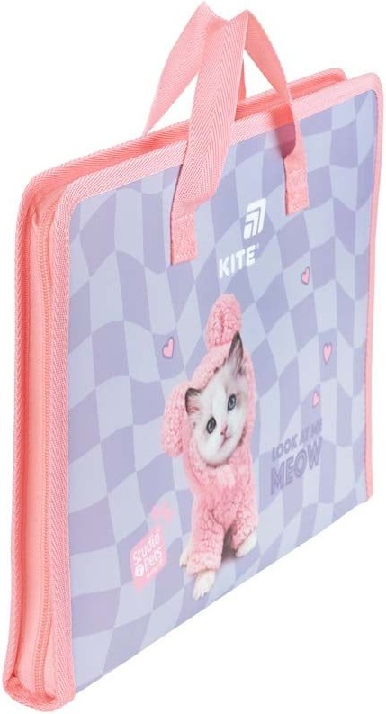 Папка-Портфель на блискавці Kite, 1 відділ., A4, Kite Studio Pets (SP26-202) фото3
