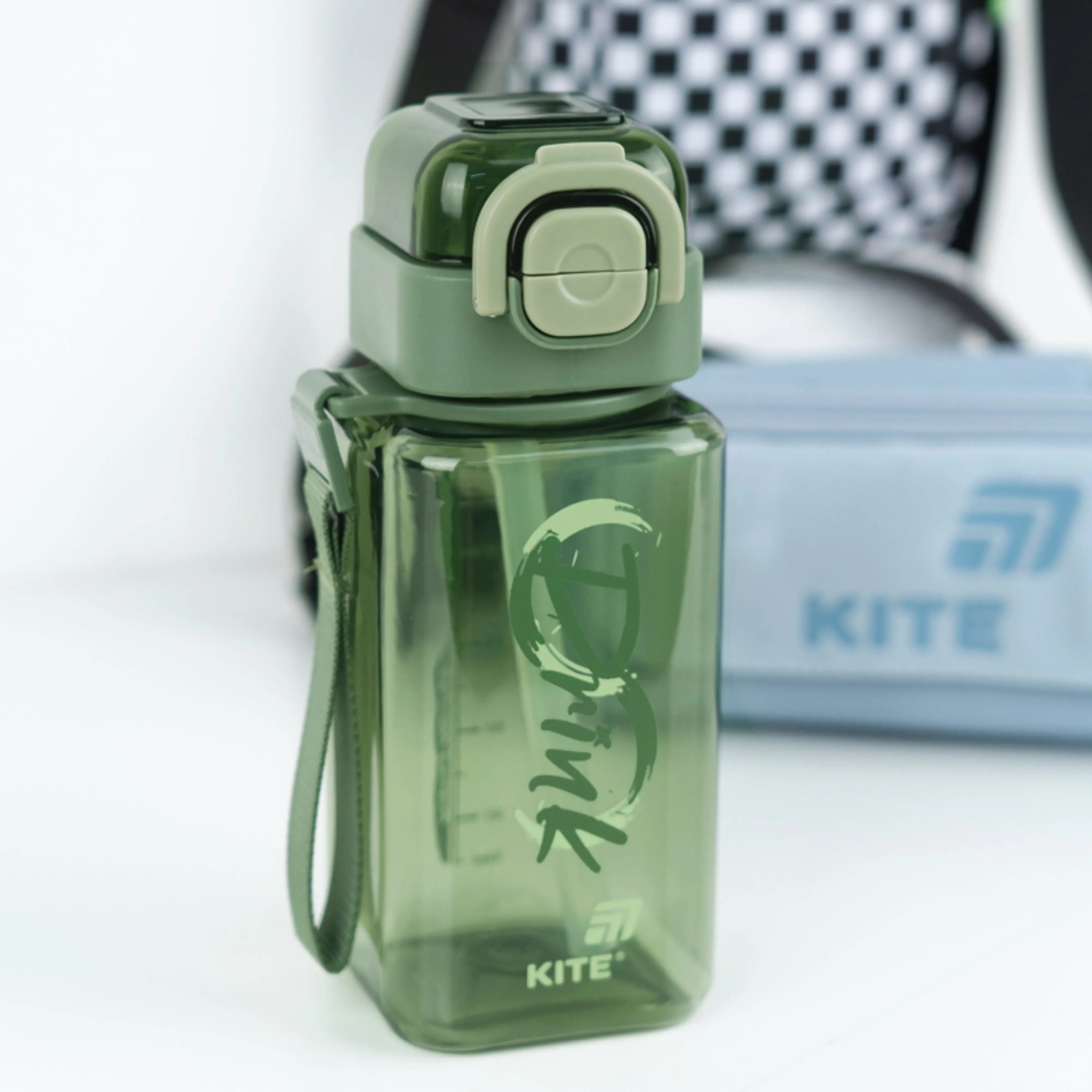 Пляшечка для води, Kite 620 мл, зелена (K26-1273-3) фото