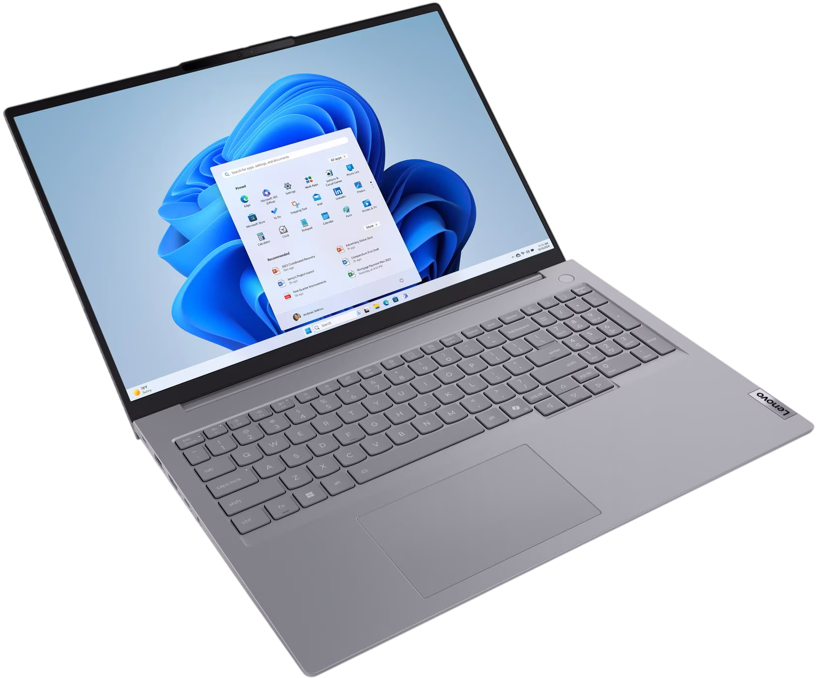 Ноутбук LENOVO ThinkBook 16 G8 IAL Arctic Grey (21SK00K4RA) фото