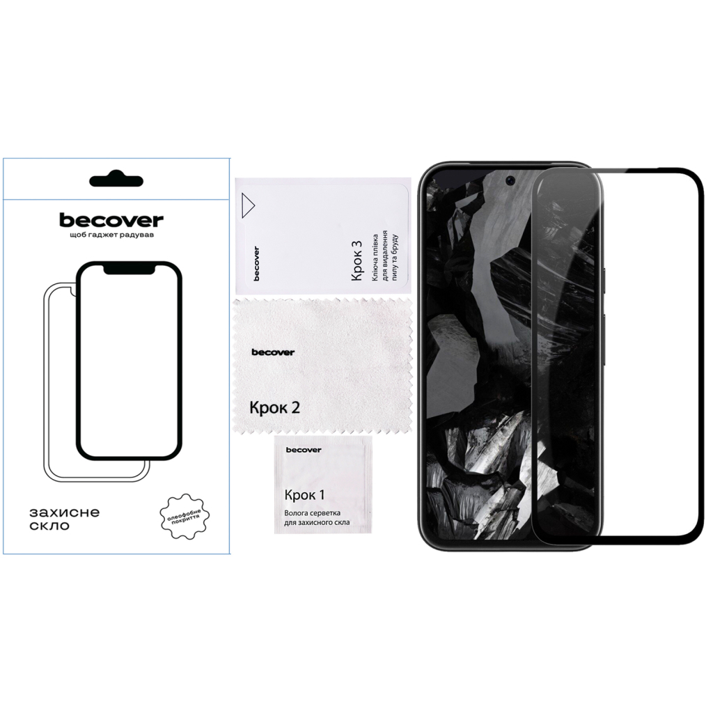 Защитное стекло BeCover для Google Pixel 8a Black (711663) фото4