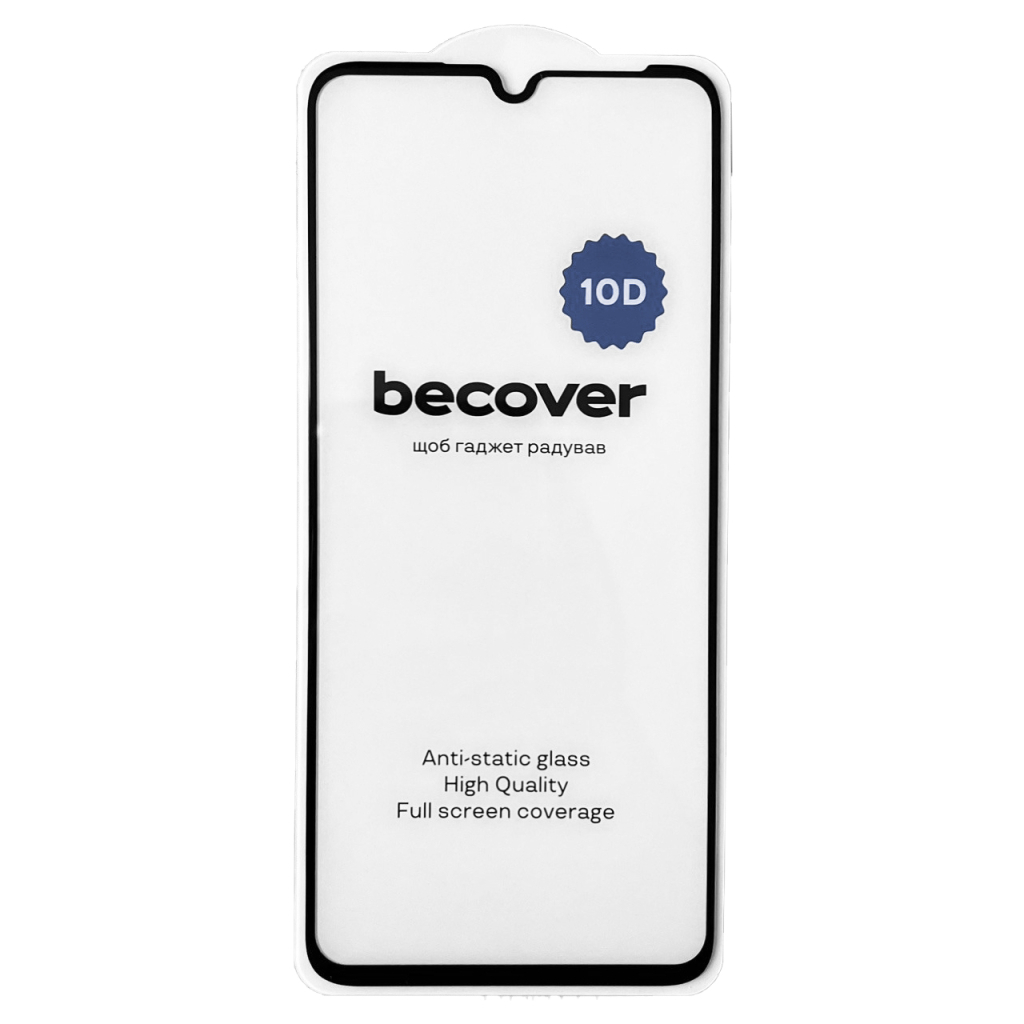 Защитное стекло BeCover для Realme Note 50 10D Black (711669) фото2