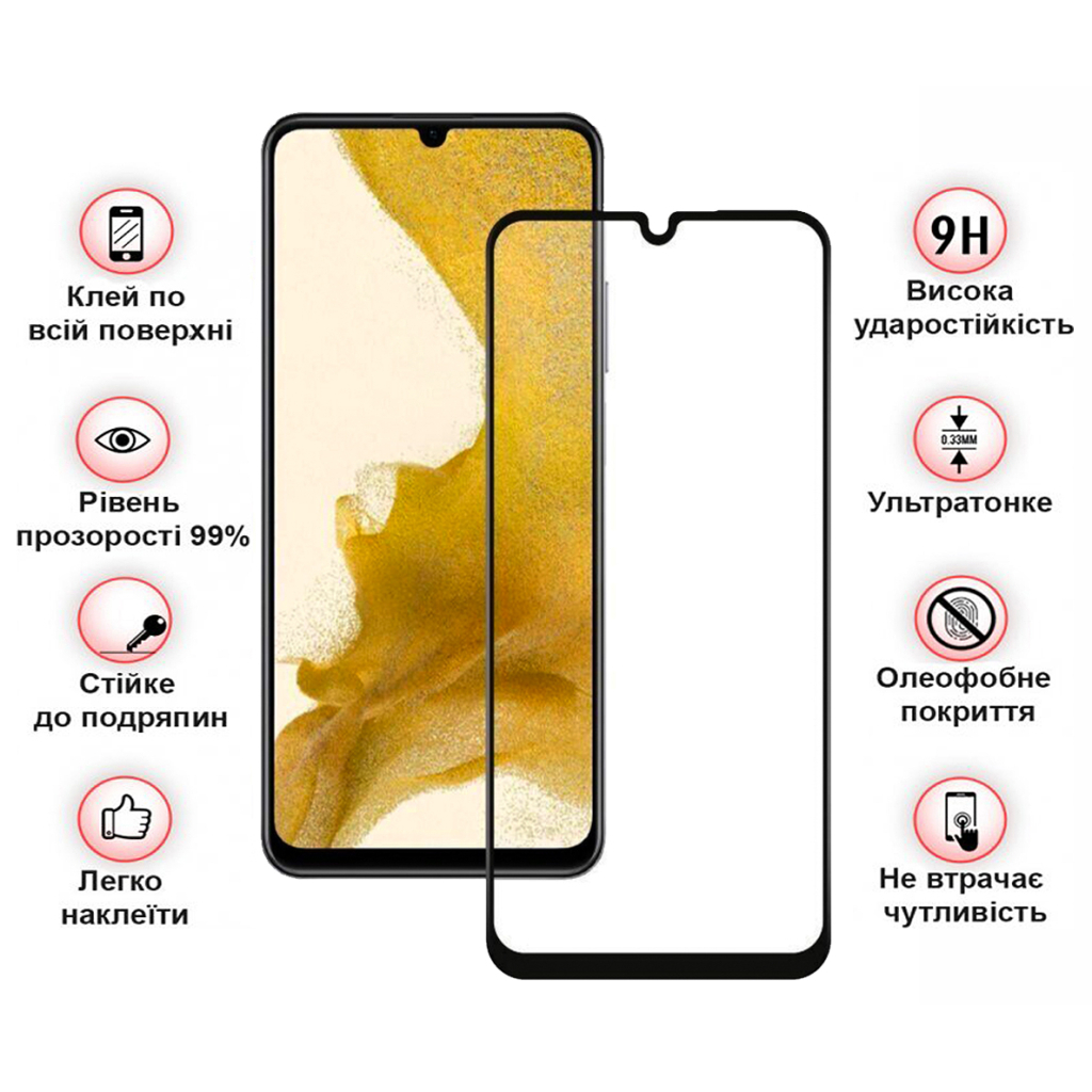 Защитное стекло BeCover для ZTE Blade A34 Black (711796) фото3