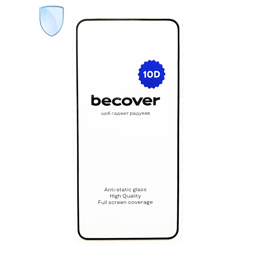 Захисне скло BeCover для Motorola Moto G86 10D Black (713743) фото3