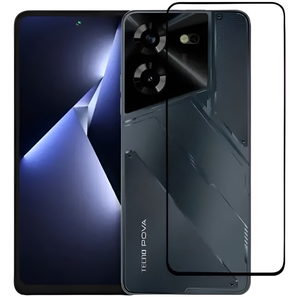 Защитное стекло BeCover для Tecno POVA 5 (LH7n) Black (710031) фото2