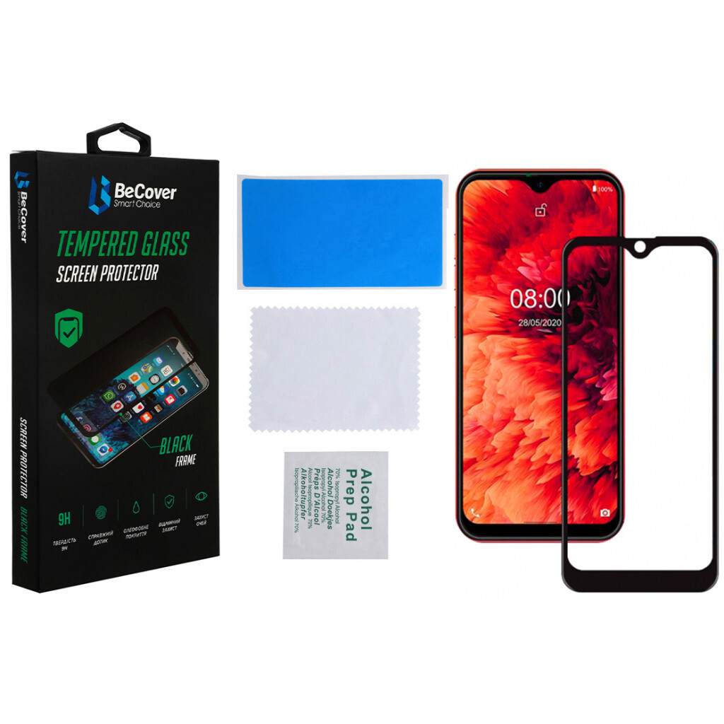 Защитное стекло BeCover для Ulefone Note 8 / Note 8P Black (707317) фото2