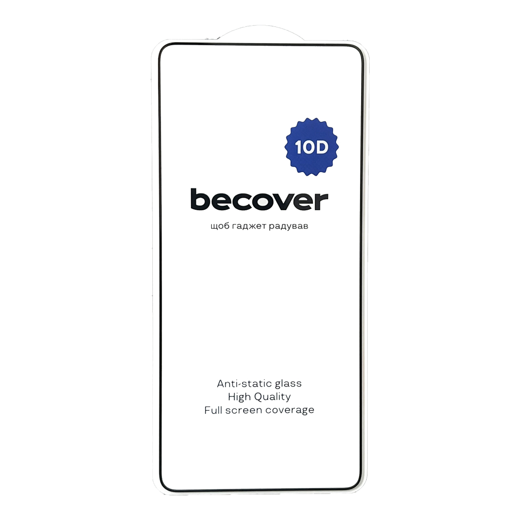 Защитное стекло BeCover для Oppo Reno13 F 5G 10D Black (713634) фото3