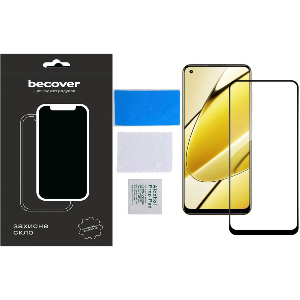 Защитное стекло BeCover для Realme 11 4G Black (710510) фото4
