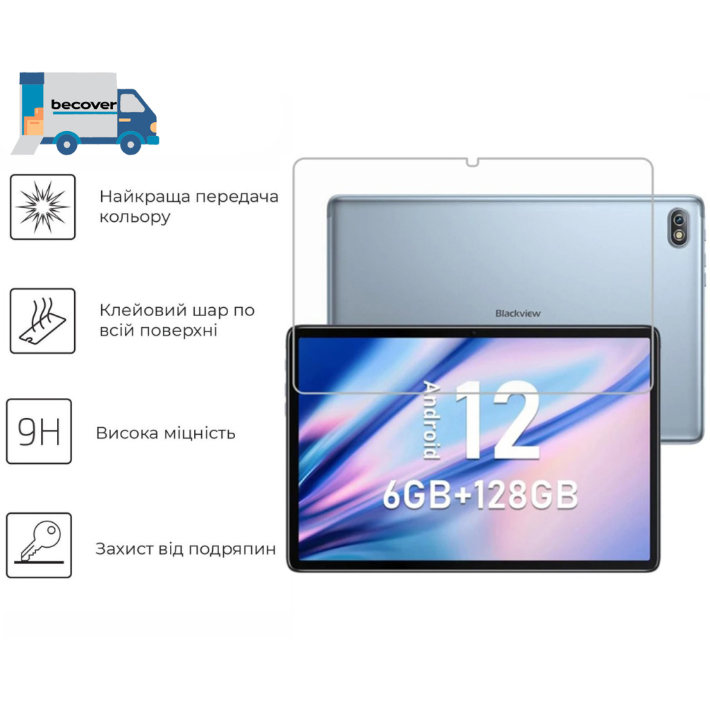 Захисне скло BeCover для Blackview Tab 7 Pro 10.1" (713693) фото