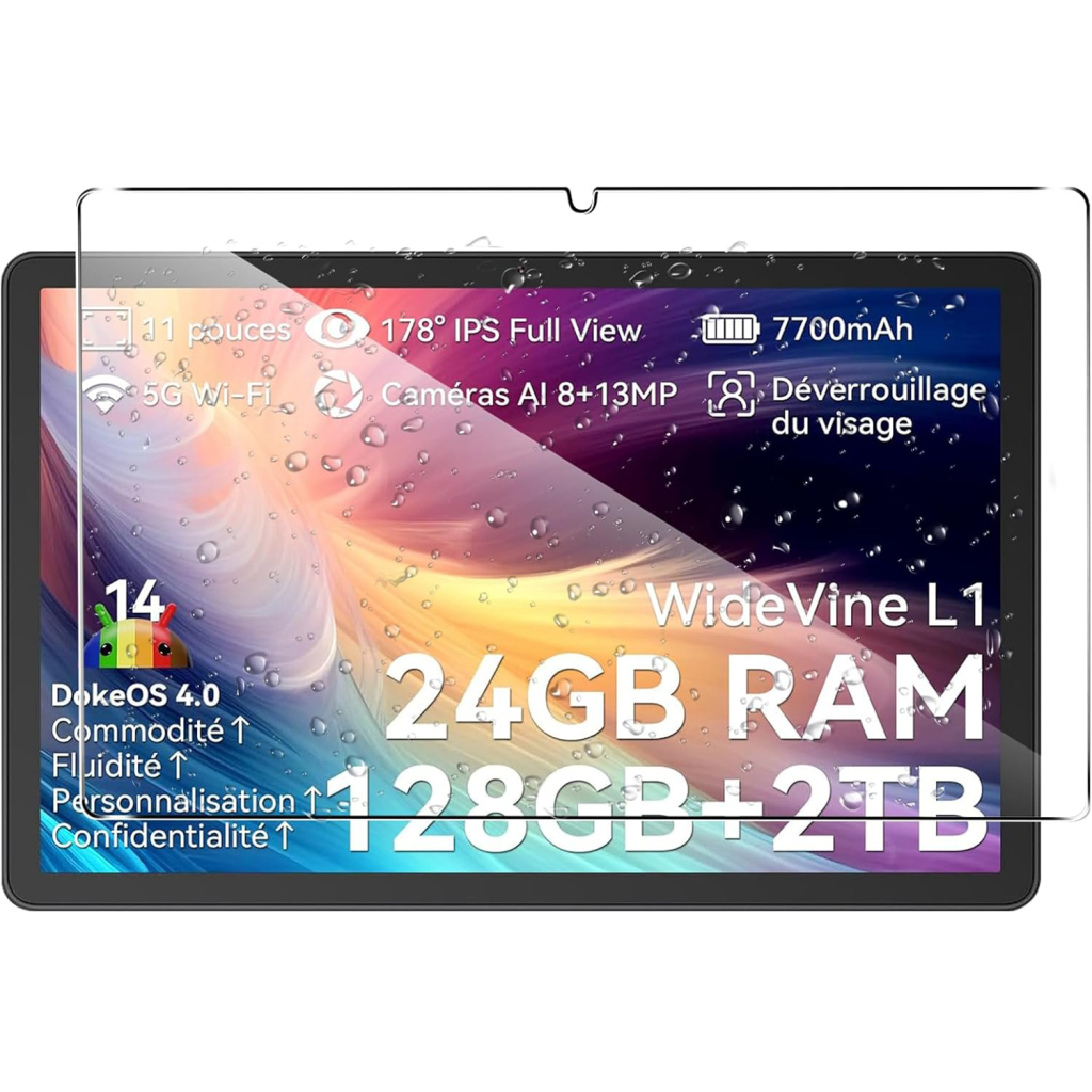 Защитное стекло BeCover для Oscal Pad 90 10.92" (713695) фото3