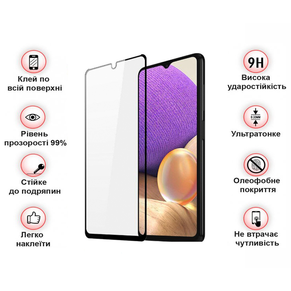 Захисне скло BeCover для Samsung Galaxy A32 5G SM-A326 Black (708251) фото3
