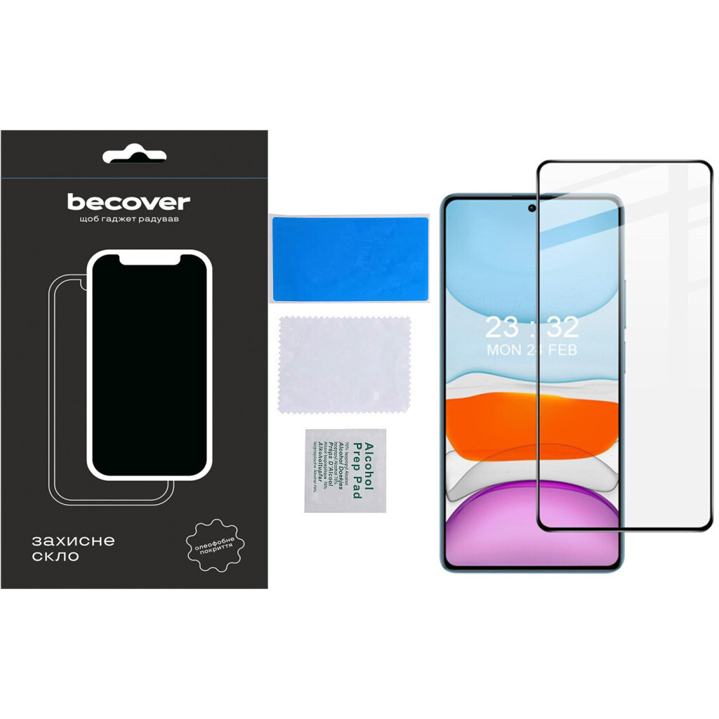 Захисне скло BeCover для Xiaomi Redmi Note 13 Black (710363) фото4